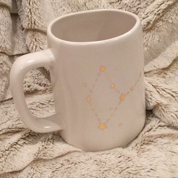 🔥 NEW RARE Blk AND Gold Rae Dunn VIRGO Zodiac Mug ♍️ Dual-sided - Picture 2 of 7